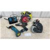 Image 1 : Ryobi Circular Saw, Bosch Drill and Band Saw, Makita Multi-Tool and DC18SD Charger