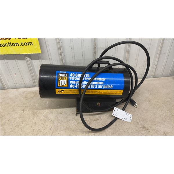 Power Fist 49,600 BTU Forced Air Propane Heater