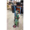 Image 2 : Oxy-Acetylene Welding and Cutting Torch Rig with Two Cylinders, Regulators, Hoses, and Cart
