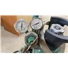 Image 6 : Oxy-Acetylene Welding and Cutting Torch Rig with Two Cylinders, Regulators, Hoses, and Cart