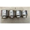 Image 3 : 3/4” Drive Socket Set with Ratchet, Extension Bar and 14 SAE Sockets 7/8” to 2” in Metal Case