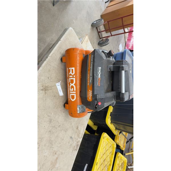 Ridgid OF45200SS StrongStart Quiet Air Compressor, 4.5 Gallon, 200 PSI, 5.1 SCFM at 90 PSI