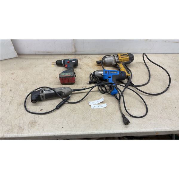 Dremel Multi-Max MM35 Oscillating Tool, DeWalt Impact Wrench, Bosch cordless Drill