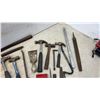 Image 2 : Assortment of Hammers, Pry Bars, Tape Measures, Files, Putty Knives, Chisels