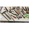 Image 5 : Assortment of Hammers, Pry Bars, Tape Measures, Files, Putty Knives, Chisels