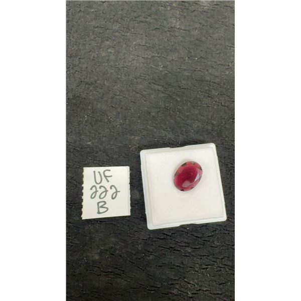 6.5 Carat Natural Untreated Garnet Oval Cut Gemstone, 12.0mm x 16.2mm