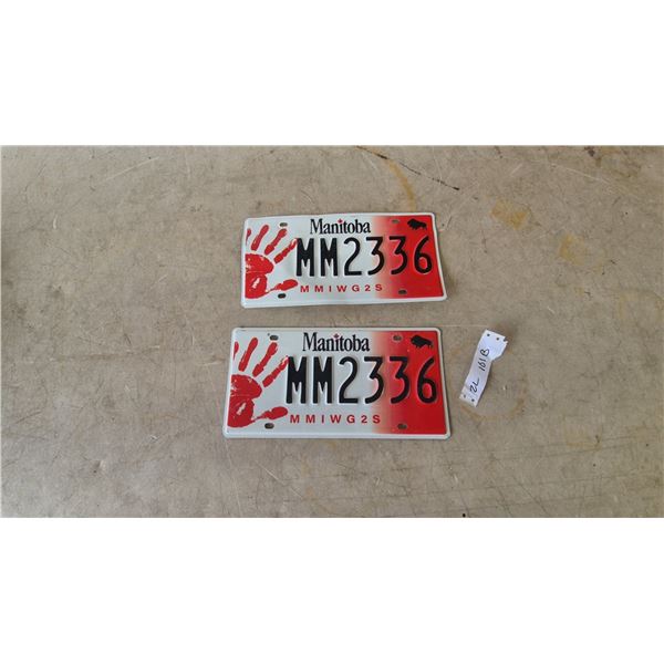 Manitoba MMIWG2S MM2336 License Plates 2