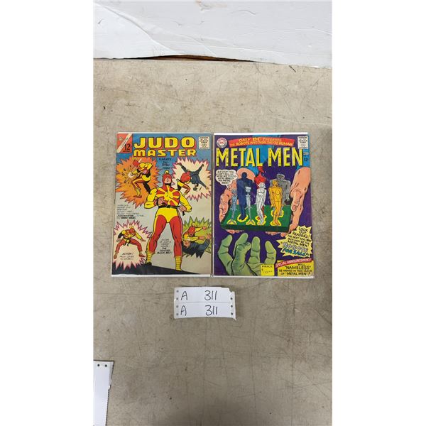 Judo Master #1 and Metal Men #16 Silver Age Comic Books