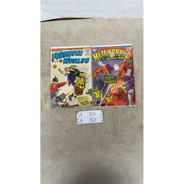 Forbidden Worlds #133 and Metamorpho the Element Man #2 DC Comic Books
