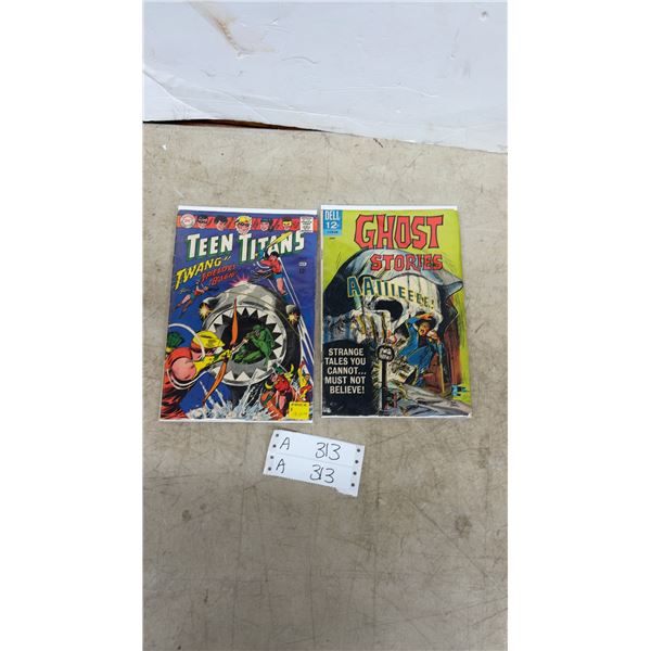 DC Teen Titans #11 and Dell Ghost Stories #6 Comic Books