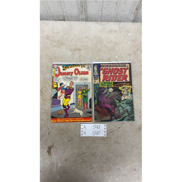 Superman's Pal Jimmy Olsen #101 and Ghost Rider #5 Vintage Comic Books