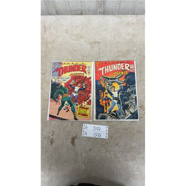 Tower Comics T.H.U.N.D.E.R. Agents #1 November and #2 January Vintage Comic Books