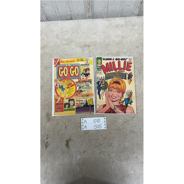 Go-Go #1 and Millie the Model #151 Vintage Comic Books