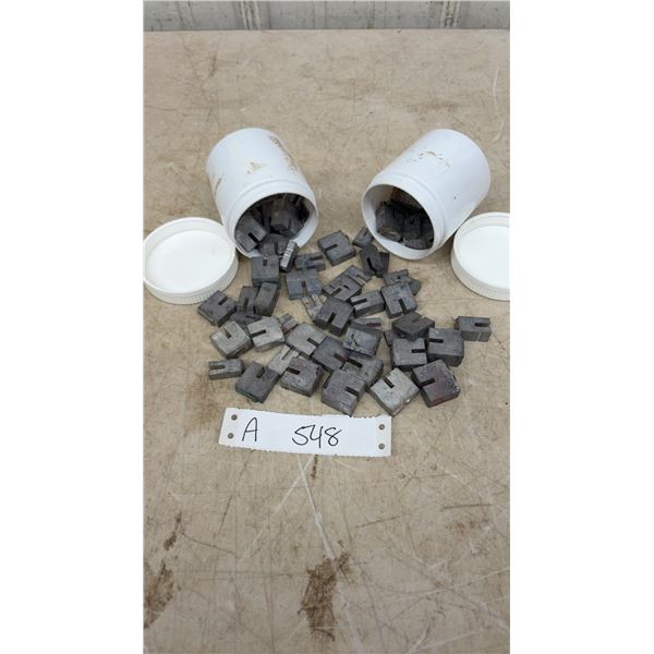 Lot of Letterpress Lead Alloy Blocks