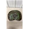 Image 5 : Pair of Vintage Metal Pan Tractor Seats with Ventilation Holes and Central Mounting Plates