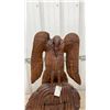 Image 2 : Hand-Carved Wooden African Vulture God Sculpture - 32” Tall