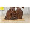 Image 4 : Hand-Carved Wooden African Vulture God Sculpture - 32” Tall