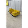 Image 5 : Vintage Lincoln Toys Hi-Dump Pressed Steel Dump Truck with Green Cab and Yellow Bed