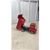Image 3 : Vintage Tonka Toy Truck 2 Blue Pickup, Orange Mini-Dump and Red Zelco Mighty Dump
