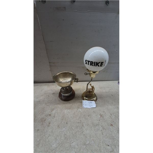 Winnipeg Roadster Club Trophy and "Strike" Bowling Ball Lamp