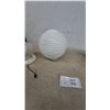 Image 3 : Three White Glass Light Fixtures: One Large Globe, One Hobnail Oval, and One Small Globe