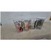 Image 5 : Four WWF Wrestling Glasses: "Hacksaw" Jim Duggan, Brutus "The Barber" Beefcake, and Demolition