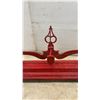 Image 5 : Antique Red Cast Iron "Honest" USA General Store Balance Scale With Brass Pans