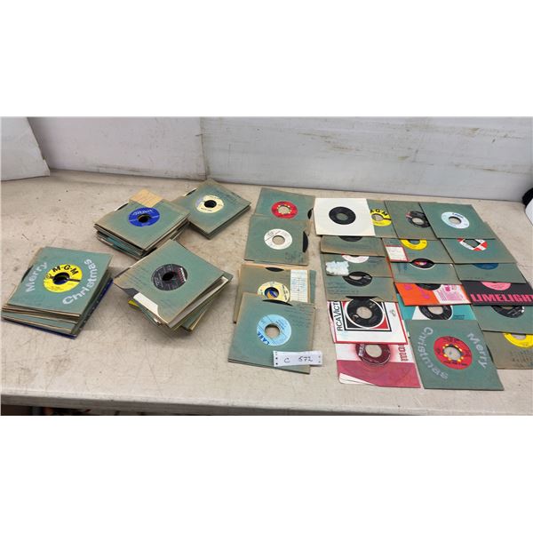 Vintage 45 RPM Vinyl Records, MGM, RCA Victor, Warner Bros., London, Liberty