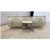 Image 9 : Vintage Brass Lantern Pendant Light and Mid-Century Modern Diamond Pattern Wall Light