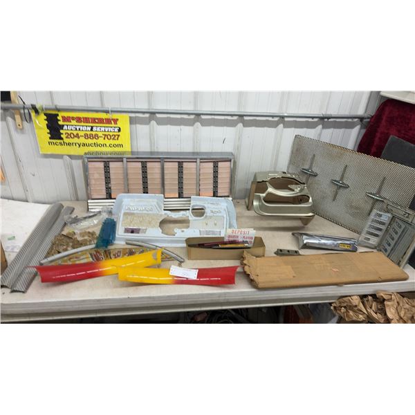 Vintage Jukebox Parts Including Grille, Song Display, Mechanisms