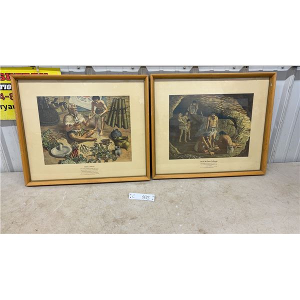 Pair of Parke, Davis and Company "A History of Pharmacy in Pictures" Framed Prints “China, 2000