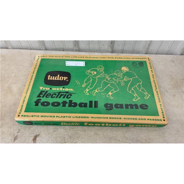 Tudor Tru-Action Electric Football Game in Original Box
