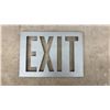 Image 1 : Vintage Emergency Exit Signs and Components with Faceplates, Stencil, and Lighting Units
