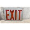 Image 3 : Vintage Emergency Exit Signs and Components with Faceplates, Stencil, and Lighting Units