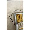 Image 5 : Vintage Emergency Exit Signs and Components with Faceplates, Stencil, and Lighting Units