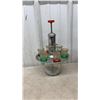 Image 2 : Vintage Mid-Century Shot-O-Matic Pump-Action Cocktail Dispenser with 6 Frosted Shot Glasses