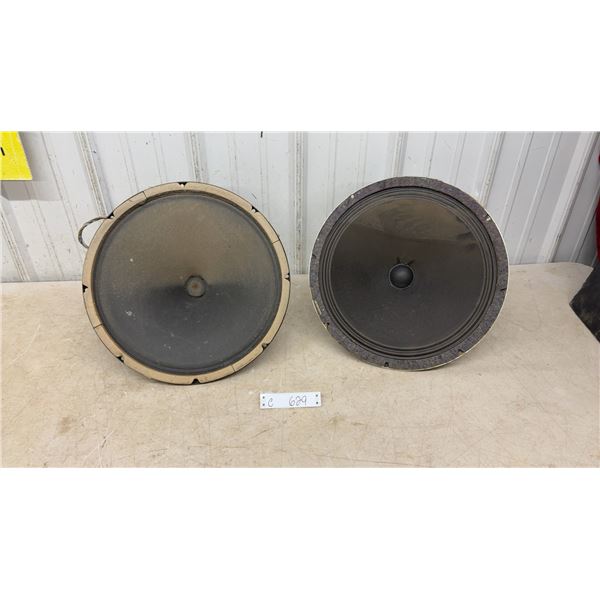 Pair of Dynamic Loudspeakers, Early Radio Receiver Type