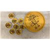 Image 8 : Wilton Jukebox Cake Pan, Riley’s Toffee Tin, Smiley Face Tray, Coasters