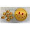 Image 9 : Wilton Jukebox Cake Pan, Riley’s Toffee Tin, Smiley Face Tray, Coasters