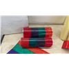 Image 3 : Jukebox Parts, Assorted Plastic Light Diffusers, Curved Panels, Corrugated Red Panels, Striped