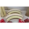 Image 7 : Jukebox Parts, Assorted Plastic Light Diffusers, Curved Panels, Corrugated Red Panels, Striped