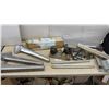 Image 1 : Jukebox Parts, Wurlitzer Model 1100 Metal Base, Chrome Trim Wings, Rock-Ola Selection Plate and