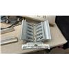 Image 5 : Jukebox Parts, Wurlitzer Model 1100 Metal Base, Chrome Trim Wings, Rock-Ola Selection Plate and