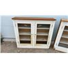 Image 2 : Pair of Vintage Wood and Glass Display Cabinets 48 × 11 × 44
