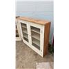 Image 6 : Pair of Vintage Wood and Glass Display Cabinets 48 × 11 × 44