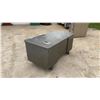 Image 6 : Vintage Steel Office Desk with Pull-Out Trays and Multiple Drawers 60 × 30 × 28
