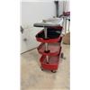 Image 4 : Three-Tier Rolling Oil Can Service Cart, 34 × 13 1/2 × 26”