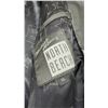 Image 4 : Rare Michael Hoban North Beach Lambskin Leather Bomber Jacket, Size XL, Blue, Black, and Yellow