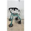 Image 1 : Dolomite Legacy Four-Wheeled Rollator Walker with Seat and Handbrakes