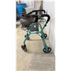 Image 3 : Dolomite Legacy Four-Wheeled Rollator Walker with Seat and Handbrakes